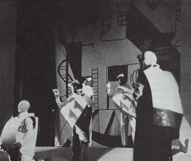 Decorontwerp uit 1913 door Malevich